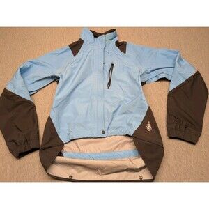 Novara Cycling Jacket Womens Small Light Blue Full Zip Bike Riding Rain Coat